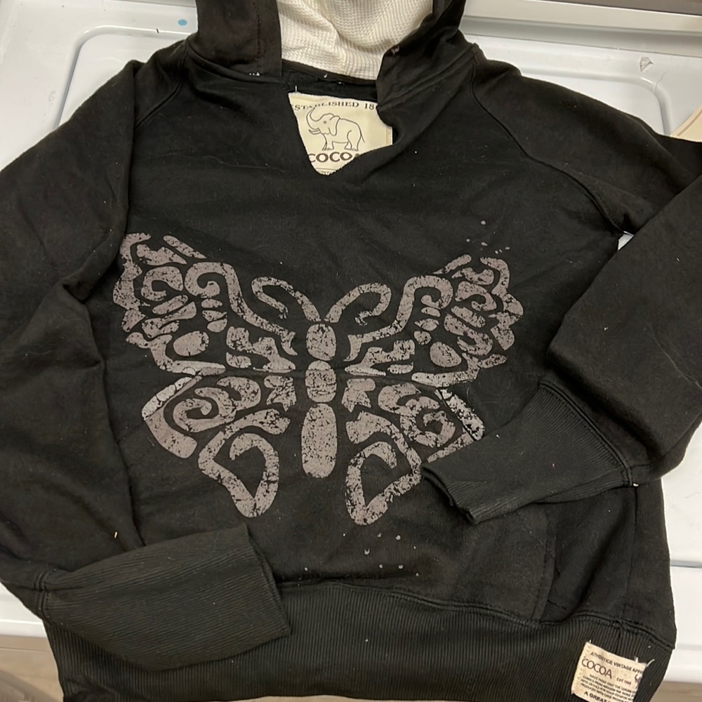 Cocoa butterfly hoodie with kangaroo pocket size Med NWT